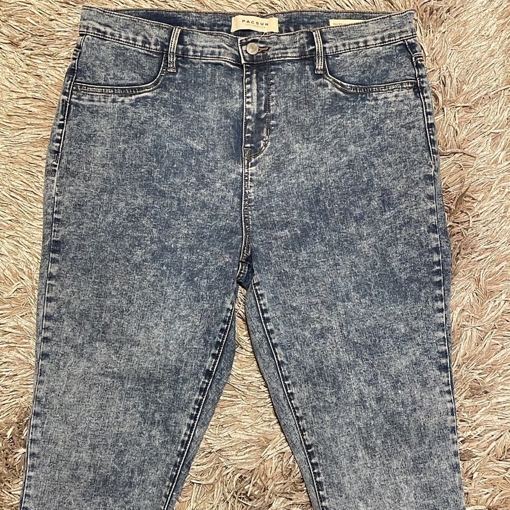 Pacsun Hi Rise‎ Ankle Skinny Blue Jeans - Picture 4 of 8